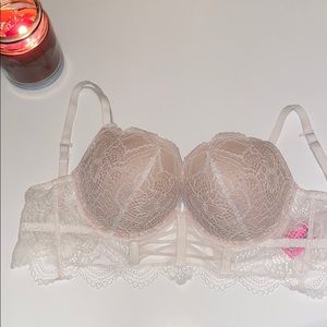 White and Cream Lace bra